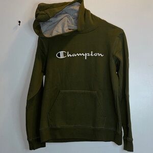 Champion Olive Green Pullover Hoodie